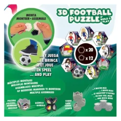 EDUCA BORRAS - Puzzle 3D fútbol* Juegos Y Puzzles