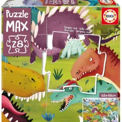 EDUCA BORRAS - Puzzle Max 28 Piezas Dinosaurios ㅤ* Juegos Y Puzzles