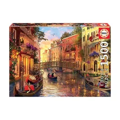 EDUCA Borrás - Atardecer en Venecia - Puzzle 1500 piezas* Juegos Y Puzzles