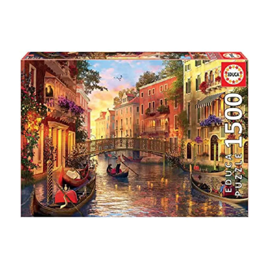 EDUCA Borrás - Atardecer en Venecia - Puzzle 1500 piezas* Juegos Y Puzzles