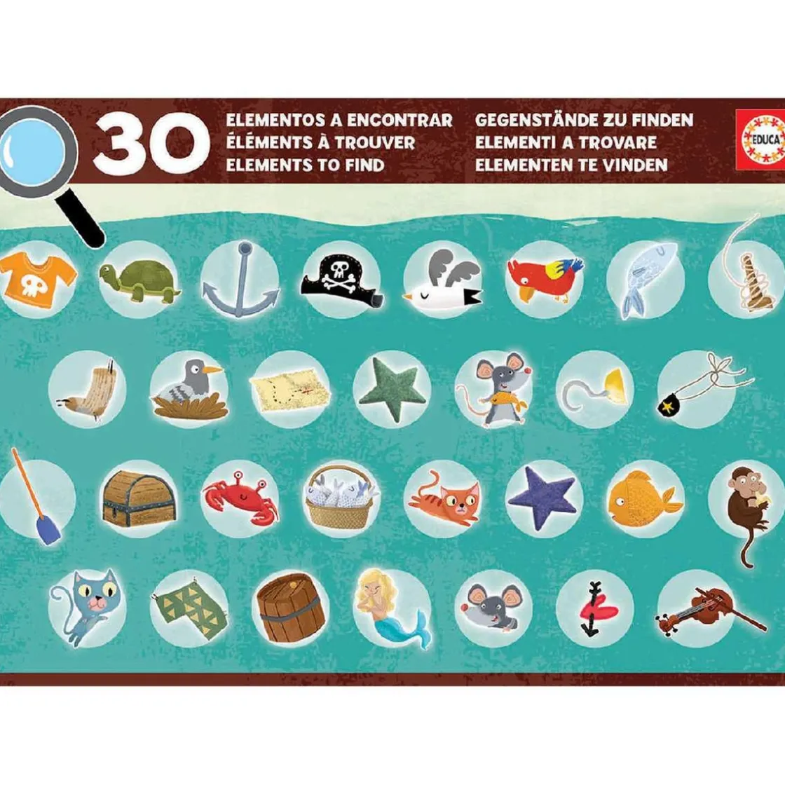 EDUCA BORRAS Educa Borrás - Barco pirata - Puzzle detectives 50 piezas* Juegos Y Puzzles