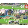 EDUCA BORRAS Educa Borrás - Dino World Pack Puzzles 2x100 Piezas