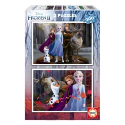 EDUCA BORRAS Educa Borrás - Frozen - Pack Puzzles 2x100 piezas Frozen 2