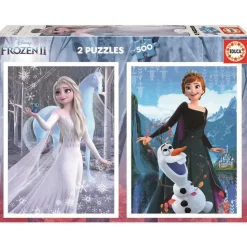 EDUCA BORRAS Educa Borrás - Frozen - Pack puzzles 2x500 piezas Frozen 2* Juegos Y Puzzles