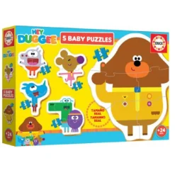 EDUCA BORRAS Educa Borrás - Hey Duggee - 5 puzzles progresivos de 3-5 piezas