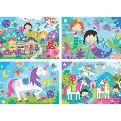 EDUCA BORRAS Educa Borrás - Mundo de fantasía - Pack 4 puzzles progresivos