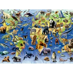 EDUCA BORRAS educa borrás - Puzzle Fauna Amenazada 500 Piezas Adultos ㅤ* Juegos Y Puzzles