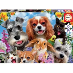 EDUCA BORRAS Educa Borrás - Selfie de mascotas - Puzzle 200 piezas* Juegos Y Puzzles