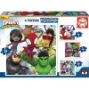 EDUCA BORRAS Educa Borrás - Spidey y su Superequipo - Pack 4 puzzles progresivos* Juegos Y Puzzles
