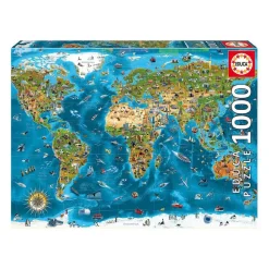 EDUCA BORRAS Educa Borrás - Wonders of the World - Puzzle 1000 piezas* Juegos Y Puzzles