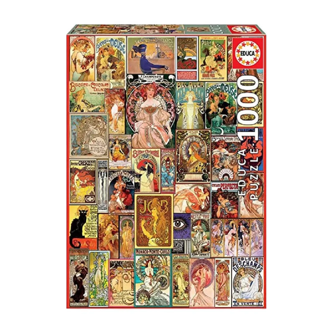 EDUCA BORRAS Educa Borrás - Collage Art Nouveau - Puzzle 1000 piezas