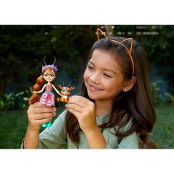 ENCHANTIMALS - Gabriela Gazelle y Racer - Pack muñeca y mascota* Muñecas