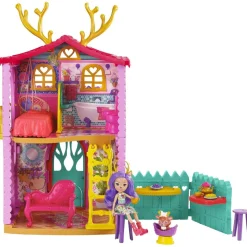 BARBIE Enchantimals - muñeca Danessa Deer con casa de ciervos