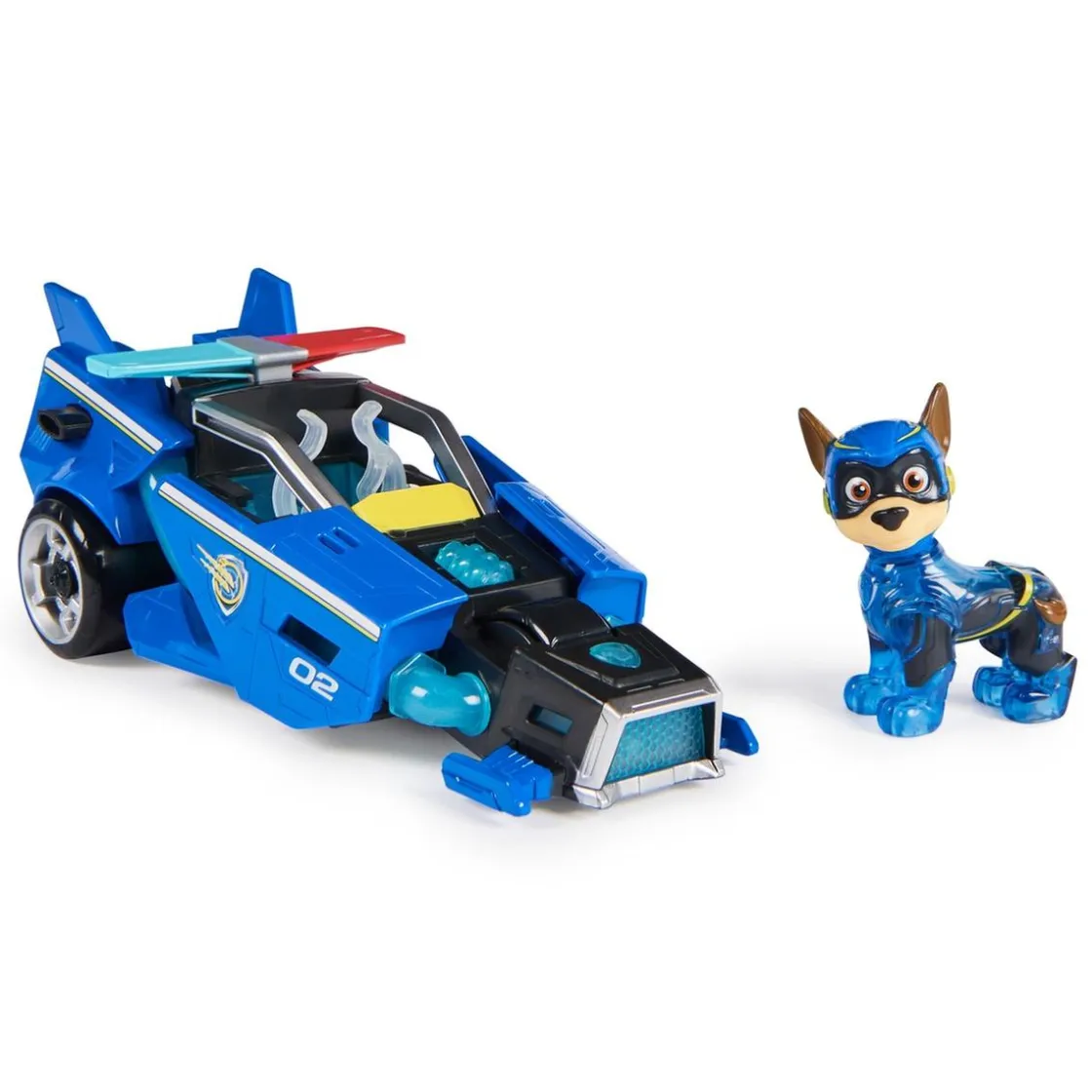 SPIN MASTER Energía - Patrulla Canina - Coche de juguete con figura de acción, luces y sonidos de Paw Patrol ㅤ