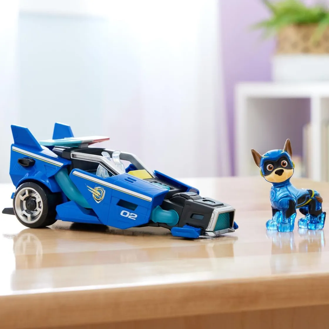 SPIN MASTER Energía - Patrulla Canina - Coche de juguete con figura de acción, luces y sonidos de Paw Patrol ㅤ