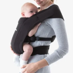ERGOBABY - Mochila Portabebé Embrace Cotton Negro