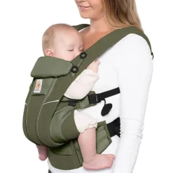 ERGOBABY - Mochila Porteo Omni Breeze Verde* Portabebés Y Bici·Portabebés Y Mochilas