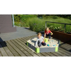 Exit Toys Exit - Arenero de madera Aksent Hexágono 160 x 140 cm* Juguetes De Verano