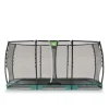 Exit Toys Exit - Cama elástica de suelo Allure Premium 244 x 427 cm verde