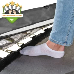 Exit Toys Exit - Cama elástica de suelo Allure Premium 244 x 427 cm negro