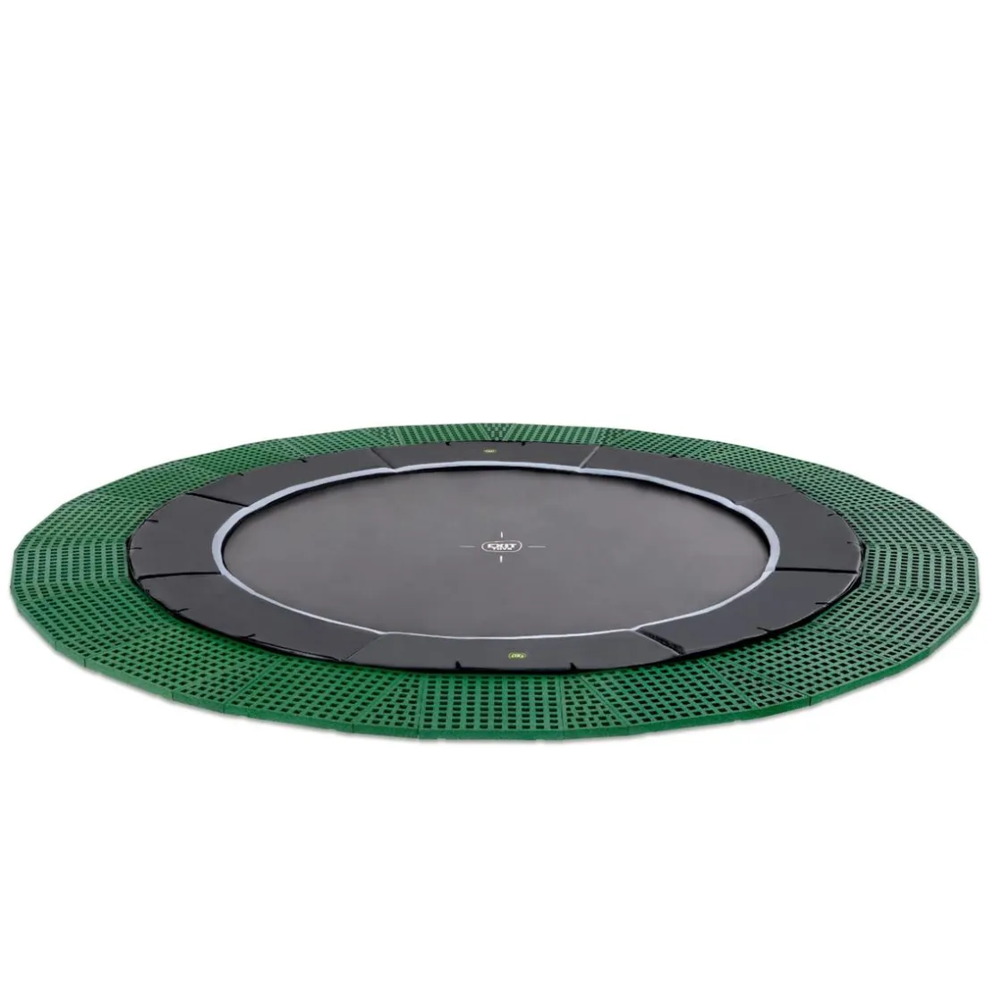 Exit Toys Exit - Cama elástica de suelo Dynamic 427 cm negro con perímetro de seguridad* Camas Elásticas