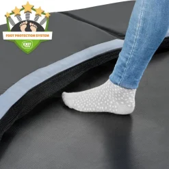Exit Toys Exit - Cama elástica de suelo Dynamic 305 cm negro con perímetro de seguridad