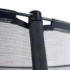 Exit Toys Exit - Cama elástica de suelo Dynamic 244 x 427 cm negro con red de seguridad