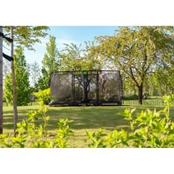 Exit Toys Exit - Cama elástica de suelo Allure Classic 244 x 427 cm negro* Camas Elásticas