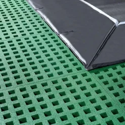 Exit Toys Exit - Cama elástica de suelo Dynamic 275 x 458 cm negro con perímetro de seguridad