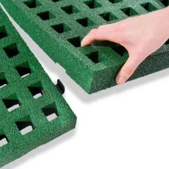 Exit Toys Exit - Cama elástica de suelo Dynamic 275 x 458 cm negro con perímetro de seguridad