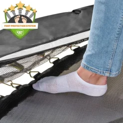 Exit Toys Exit - Cama elástica de suelo Allure Classic 214 x 366 cm negro