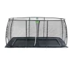 Exit Toys Exit - Cama elástica de suelo Dynamic 275 x 458 cm negro con red de seguridad* Camas Elásticas