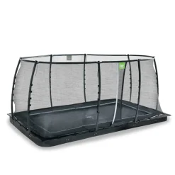 Exit Toys Exit - Cama elástica de suelo Dynamic 275 x 458 cm negro con red de seguridad* Camas Elásticas