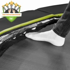 Exit Toys Exit - Cama elástica redonda con acolchado negro 305 cm