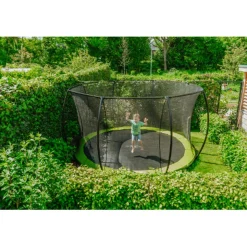 Exit Toys Exit - Cama elástica Silhouette redonda de suelo verde 366 cm