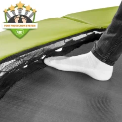 Exit Toys Exit - Cama elástica Silhouette rectangular de suelo verde 244 cm* Camas Elásticas