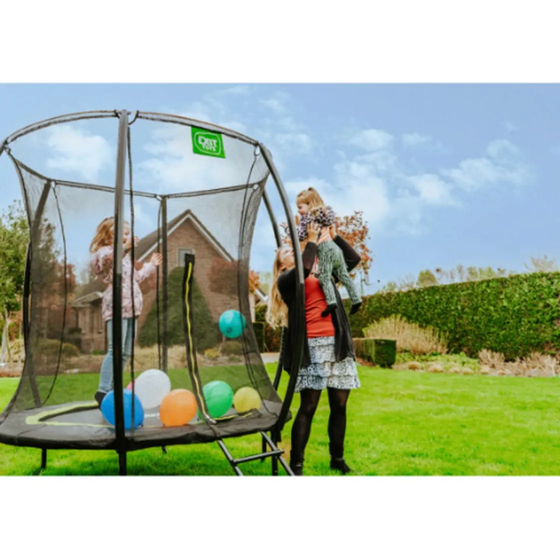 Exit Toys Exit - Cama elástica Silhouette redonda verde 183 cm* Camas Elásticas