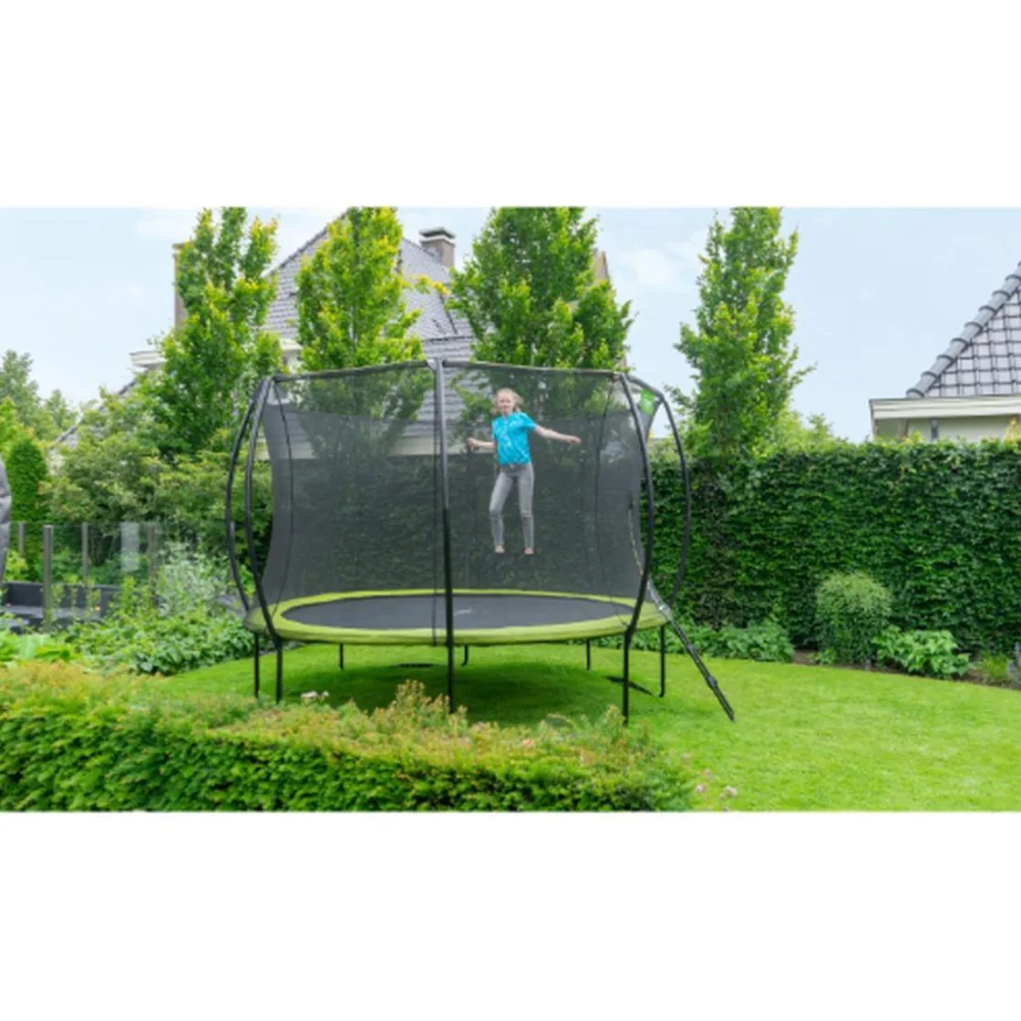 Exit Toys Exit - Cama elástica Silhouette redonda verde 244 cm* Camas Elásticas