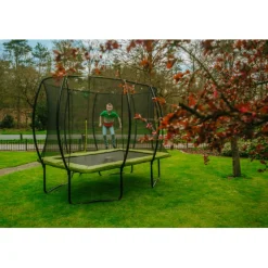 Exit Toys Exit - Cama elástica Silhouette rectangular verde 214 cm* Camas Elásticas