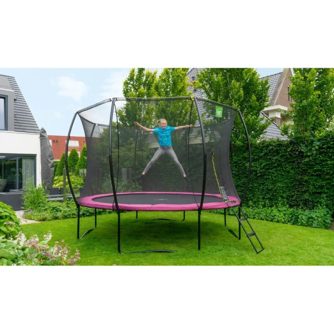 Exit Toys Exit - Cama elástica Silhouette redonda rosa 305 cm* Camas Elásticas