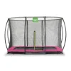 Exit Toys Exit - Cama elástica Silhouette rectangular de suelo rosa 214 cm