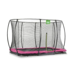 Exit Toys Exit - Cama elástica Silhouette rectangular de suelo rosa 214 cm