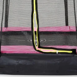 Exit Toys Exit - Cama elástica Silhouette rectangular de suelo rosa 214 cm