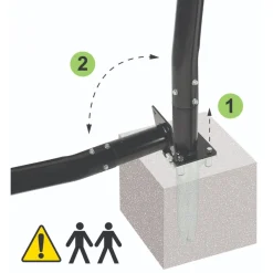 Exit Toys Exit - Canasta de baloncesto Galaxy para suelo y aro para mates