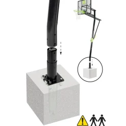 Exit Toys Exit - Canasta de baloncesto Galaxy para suelo* Deportes