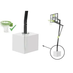 Exit Toys Exit - Canasta de baloncesto Galaxy para suelo con aro para mates