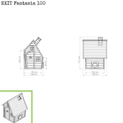 Exit Toys EXIT - Casita Fantasía de madera