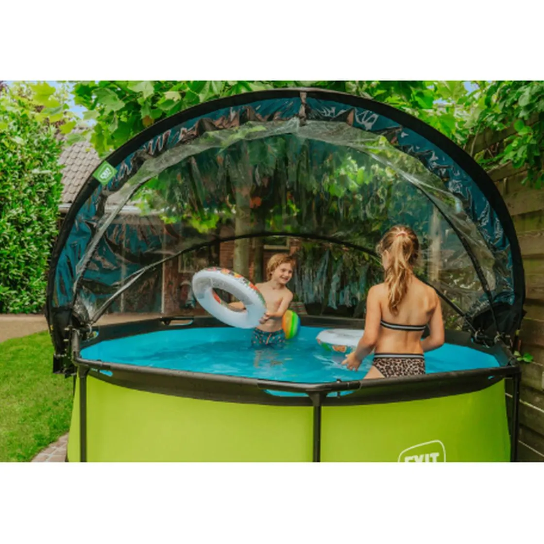 Exit Toys EXIT - Cúpula de piscina redonda 244 cm* Accesorios|Piscinas