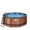 Exit Toys EXIT - Piscina Wood redonda con bomba de filtro 360 cm