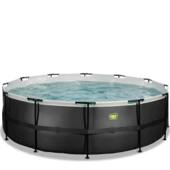 Exit Toys Exit - Piscina Black Leather diámetro 450 x 122 cm con filtro de cartucho* Piscinas|Juguetes De Verano